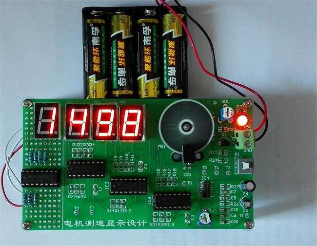 數(shù)字電路電機轉(zhuǎn)速顯示－帶設(shè)計/配試題答案